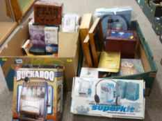 A quantity of small boxed electricals & household goods, a selection of picture frames, a Beatrix