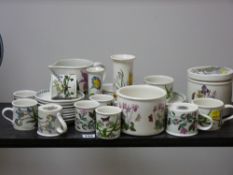 A parcel of Portmeirion Botanic Garden and similar porcelain
