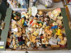 A good collection of teddy bear figurines, various compositions & makers including Cherished