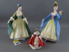 Three Royal Doulton lady figurines - 'Southern Belle' - HN3174, 'Elegance' - HN2264 & 'Leading Lady'