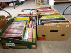 Four boxes of books