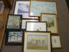 A quantity of framed pictures & prints