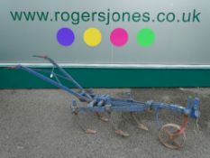 Vintage cast iron horse drawn plough