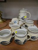 David Kay pottery coffee set