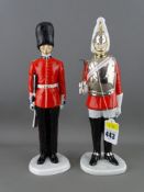 Two Coalport figurines - London Heritage of a Grenadier guard & a Whitehall lifeguard (second