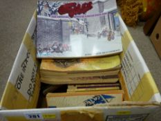 A box of vintage cartoon books books-Giles, Charles M. Schultz etc