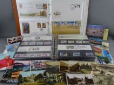 A two-album collection of first day covers, commemorative & other Mint stamps with a small