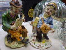 Two Capodimonte figure