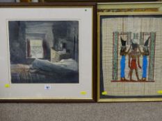 KEITH ANDREW limited edition (318/550) print - cottage interior (papyrus image belongs in Lot 176)