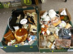 A mixed quantity of ornamental ware & household goods in two boxes