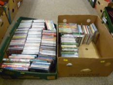 Two boxes of music CDs & DVDs (various artists & classical etc)
