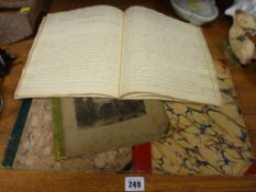 A very interesting parcel of 19th Century academic and similar handwritten books