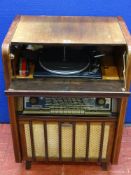 Vintage Ariston radiogram with Garrard 2025 TC turntable E/T