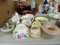 Crown Devon Poole Honiton decorative pottery & china with others
