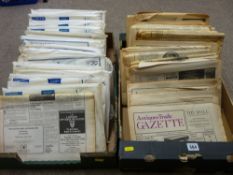 Two boxed quantities of The Antiques Trade Gazette, late 20th Century dates