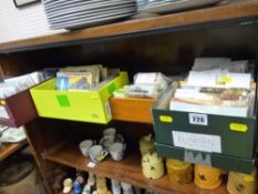 A quantity of vintage and collector's postcards and cards in several boxes etc