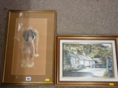 J HOLDEN pastel study of an Afghan titled 'Khan', signed, dated '98 together with BRENDA BRUCE ink &