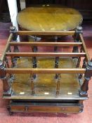 Reproduction Canterbury and a circular occasional table