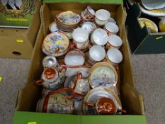 A box of mainly Japanese teaware etc