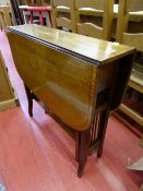 Inlaid mahogany Pembroke table