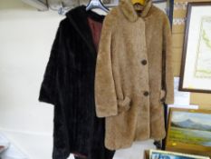 Two vintage fur coats