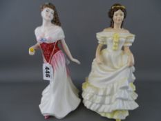 Two Royal Doulton figurines 'For You' HN3863 and 'Angela' HN3690