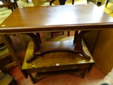 Modern reproduction coffee table with under shelf