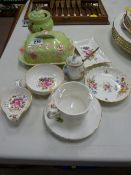Parcel of cabinet china including Royal Crown Derby, Carltonware etc