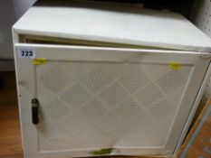 Vintage wall hanging/tabletop aired food cupboard part labelled 'Green Arrow'