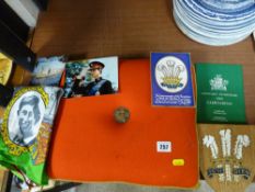 Investiture seat cushion and a parcel of related ephemera