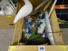 Interesting treen and other models/ornaments relating to the sea