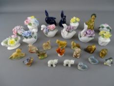 Parcel of Wade Whimsies, china posies etc