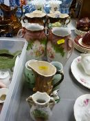 Large parcel of Pears and other Staffs vases