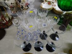 A parcel of vintage drinking glassware