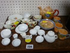Parcel of miniature cabinet teaware including Japanese
