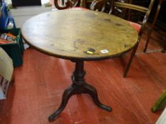 Vintage tilt top tripod table