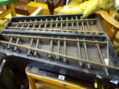 Cased homemade xylophone set