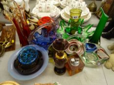 An excellent parcel of art glassware and similar items