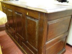 Pine panel fronted blanket chest