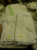 Vintage table linen and a blanket