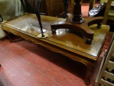 Carved hardwood Chinese style? Long John coffee table