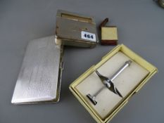 Vintage J & B cigarette box, an EPNS cigarette case etc