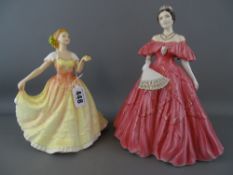 Two figurines- Royal Worcester and Royal Doulton Deborah