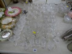 A large parcel of quality drinking glassware