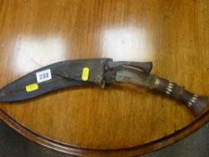 Vintage Kukrhi knife in sheath