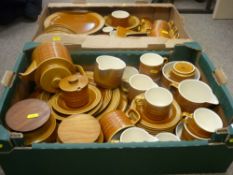 Extensive set of Hornsea 'Saffron' tableware