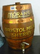 Vintage Morans sherry barrel