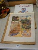 Parcel of advertising posters for 'The Lady' and similar unframed prints