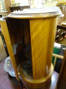 Marble topped cylinder pot cupboard