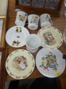 Mixed quantity of nursery ware pottery etc